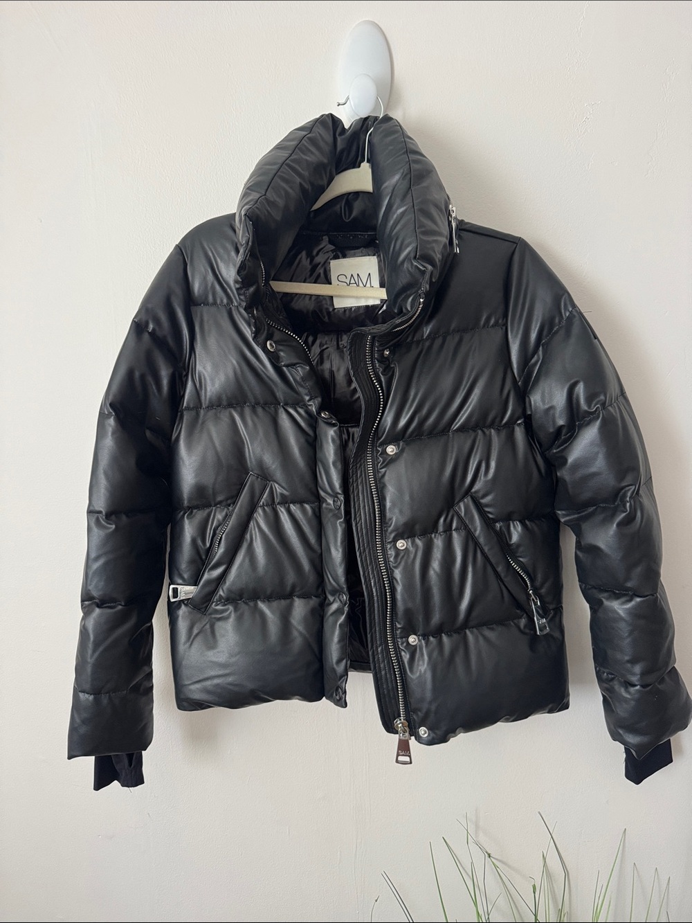 SAM Women’s Size Small Black Quilted Puffer Coat
